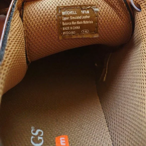 Deer Stags Men's Brown Mitchell Lace-up Shoes SIZE 10.5 M NEW - Picture 6 of 13